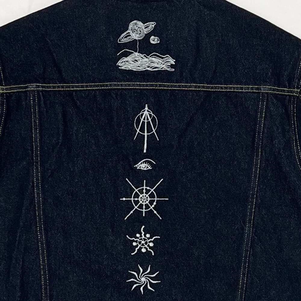 H&M /Nyden x Dr. Woo Embroidered Denim Jacket - Picture 5 of 14